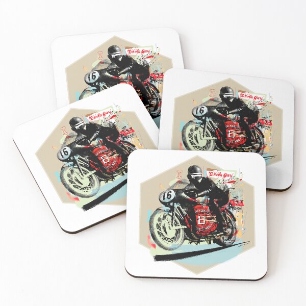 Item preview, Enola Gay – Vintage Motorcycle Racing Design designed and sold by Matalobos /  Retro Art & Classic Machines.