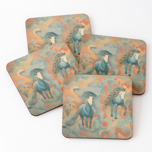 Item preview, White Faced Horses in a Dream designed and sold by KnutsonKr8tions.