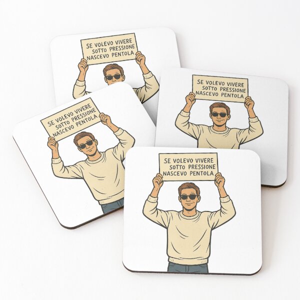 Item preview, FUNNY ITALIAN QUOTE - UNDER PRESSURE SIGN - HUMOR DESIGN designed and sold by IroniaeCo.