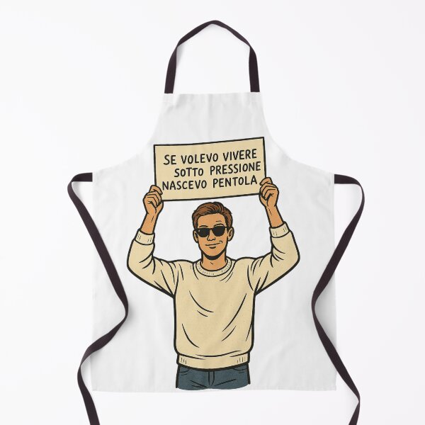 Item preview, FUNNY ITALIAN QUOTE - UNDER PRESSURE SIGN - HUMOR DESIGN designed and sold by IroniaeCo.
