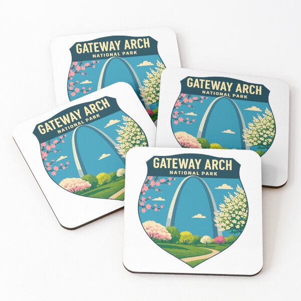 Item preview, Gateway Arch National Park Retro Sticker designed and sold by Ismeal Von.