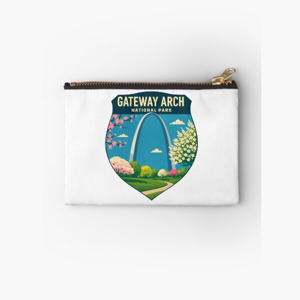 Item preview, Gateway Arch National Park Retro Sticker designed and sold by Ismeal Von.