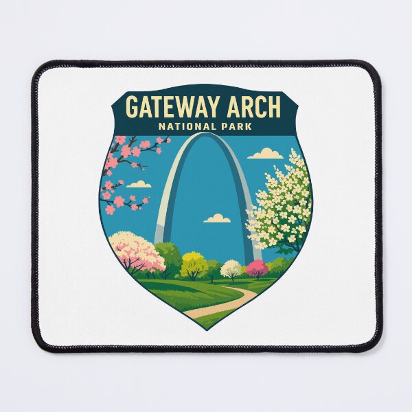 Item preview, Gateway Arch National Park Retro Sticker designed and sold by Ismeal Von.