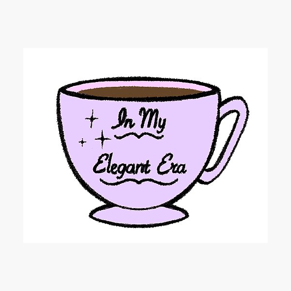 Item preview, In My Elegant Era Teacup designed and sold by Vampire Communion.