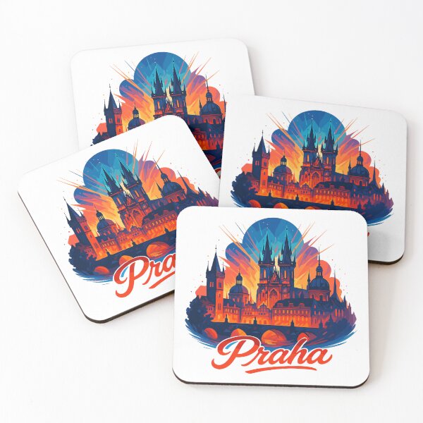 Item preview, Prague Praha City Czech Republic Silhouette Gift designed and sold by Pineapple-Tree.