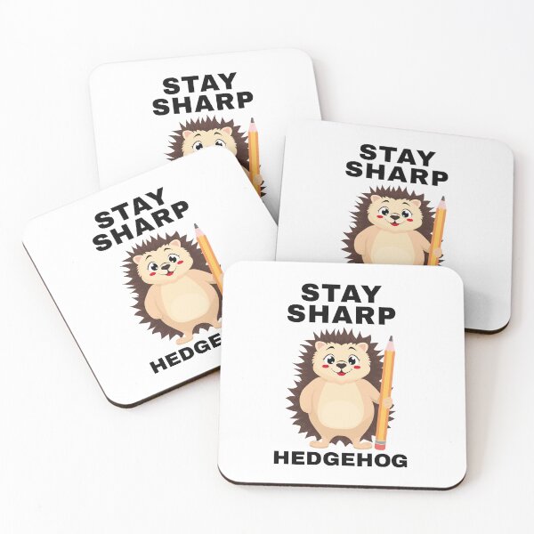Item preview, Stay Sharp Hedgehog – Funny Back to School Motivation designed and sold by Art-of-Rory.