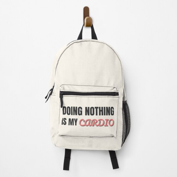 Item preview, Doing Nothing Is My Cardio – Funny Lazy Fitness Quote Design designed and sold by thoratsdesign.