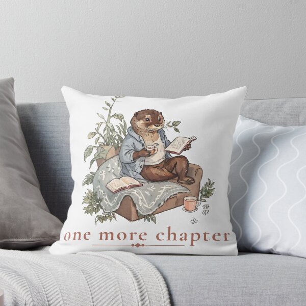 Item preview, Otter Reading Cottagecore Shirt and Sticker designed and sold by luvandsocial.