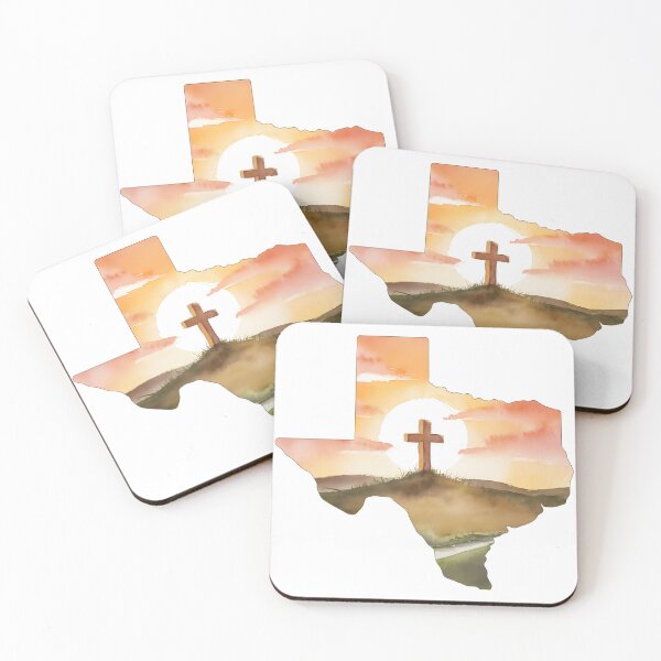 Item preview, Show Your Faith in Style – Texas Cross on a Hill with Sunrise Christian Design for Believers and Proud Texans designed and sold by CoastalEmp.