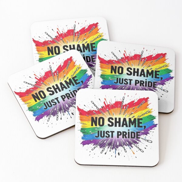 Item preview, No Shame Just Pride – LGBTQ Rainbow Explosion Art designed and sold by Mamokhy.