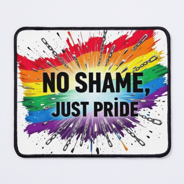 Item preview, No Shame Just Pride – LGBTQ Rainbow Explosion Art designed and sold by Mamokhy.