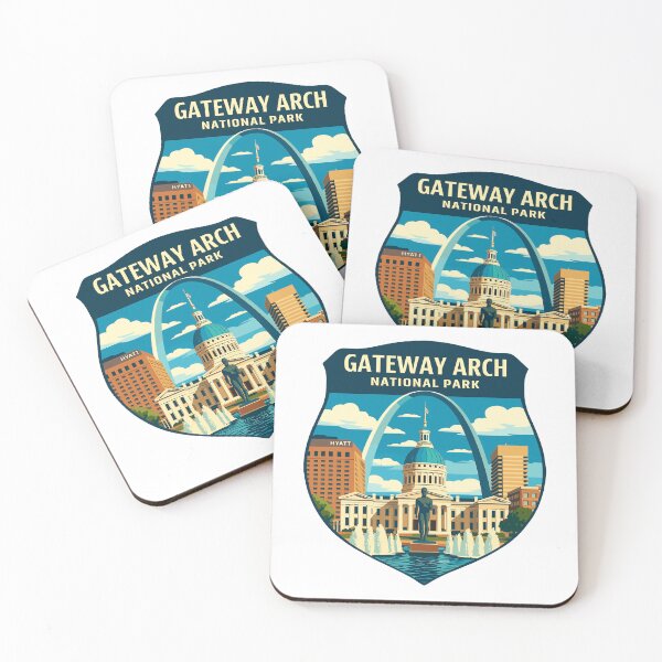 Item preview, Gateway Arch National Park Retro Sticker designed and sold by Ismeal Von.