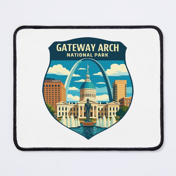 Item preview, Gateway Arch National Park Retro Sticker designed and sold by Ismeal Von.