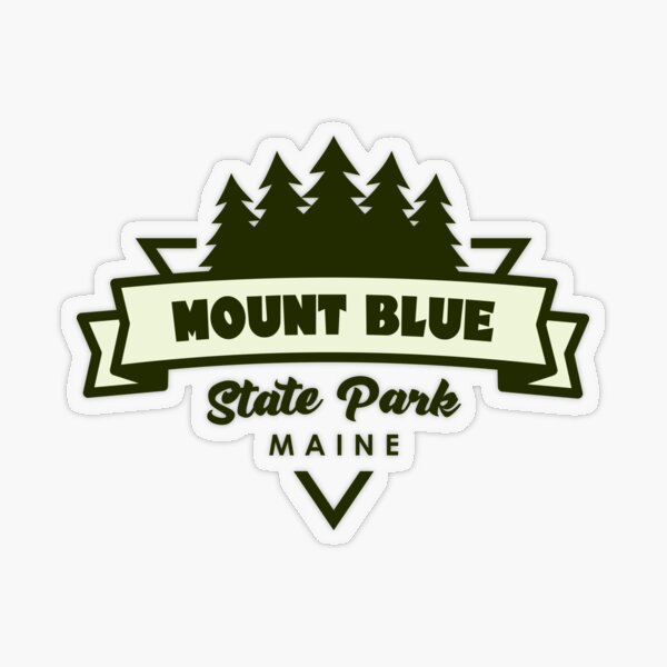 Item preview, Mount Blue State Park Maine Trees And Ribbon designed and sold by bivenart.
