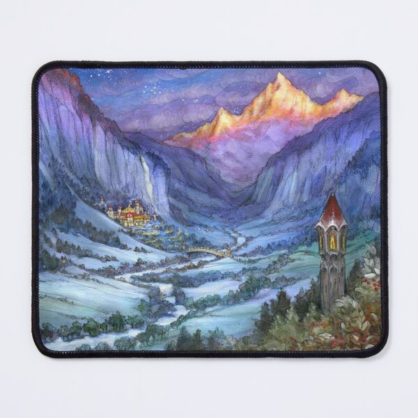 Item preview, The Hidden Valley in Winter (with border) designed and sold by BohemianWeasel.