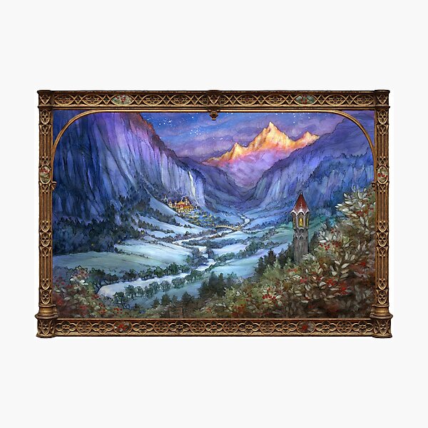 Item preview, The Hidden Valley in Winter (with border) designed and sold by BohemianWeasel.