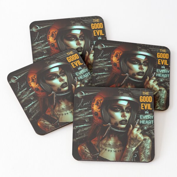 Item preview, Futuristic Lady Pilot Tattoo designed and sold by Voodoo Store Paranormal Collections.