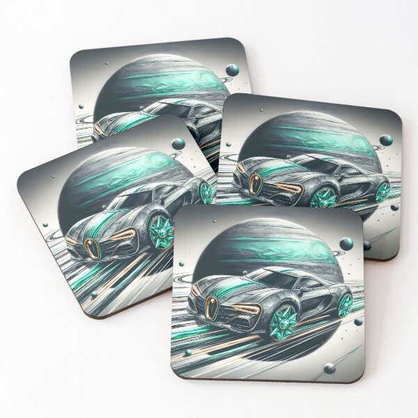 Item preview, Green Car in Space, Ai Generated Art    designed and sold by ACC .