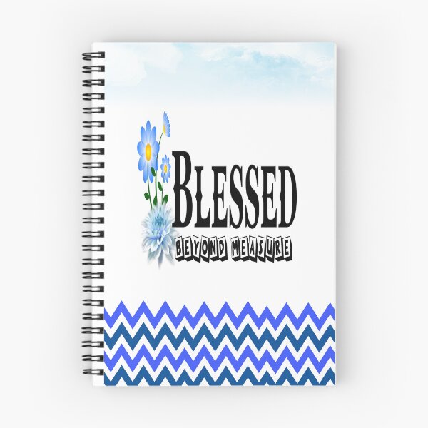 Item preview, Bluer than Blue Collection - Blue Chevron, BLESSED beyond Measure   designed and sold by Dailywalker22.