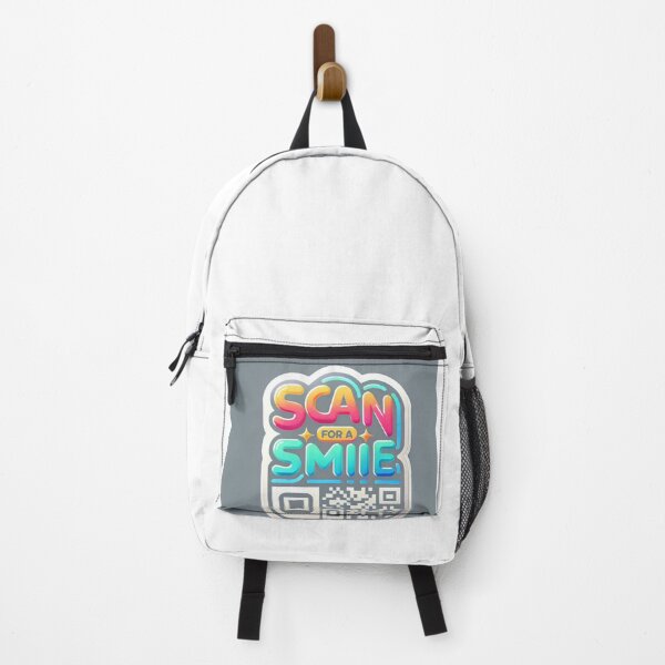Item preview, Scan For a Smile – Holographic QR Code Sticker | Trendy Positive Vibes Laptop & Water Bottle Decal designed and sold by drbipin-smbt.