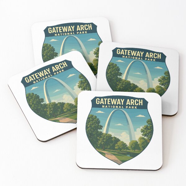 Item preview, Gateway Arch National Park Retro Sticker designed and sold by Ismeal Von.