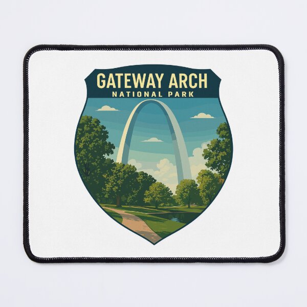 Item preview, Gateway Arch National Park Retro Sticker designed and sold by Ismeal Von.