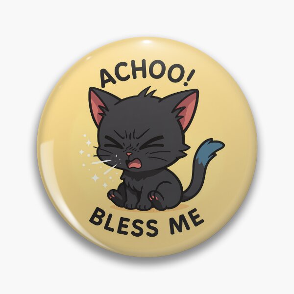 Item preview, Achoo Bless Me Funny Cat designed and sold by Yuliya Brush.