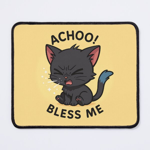 Item preview, Achoo Bless Me Funny Cat designed and sold by Yuliya Brush.