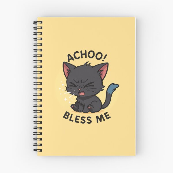 Item preview, Achoo Bless Me Funny Cat designed and sold by Yuliya Brush.
