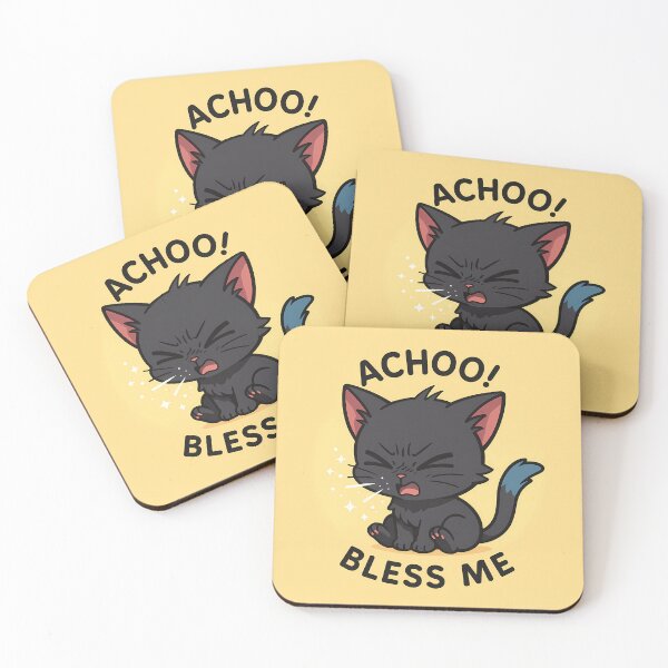 Item preview, Achoo Bless Me Funny Cat designed and sold by Yuliya Brush.