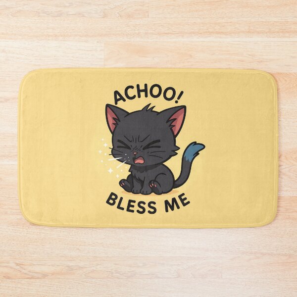 Item preview, Achoo Bless Me Funny Cat designed and sold by Yuliya Brush.