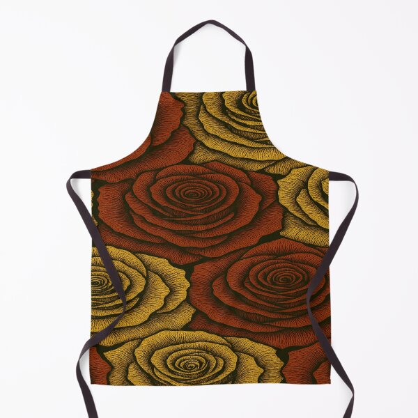 Item preview, Red and Gold Rose Cluster – Luxe Floral Pattern designed and sold by nigejohn.