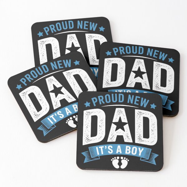 Item preview, Proud New Dad – It’s a Boy Baby Announcement Design designed and sold by BestDetailer.