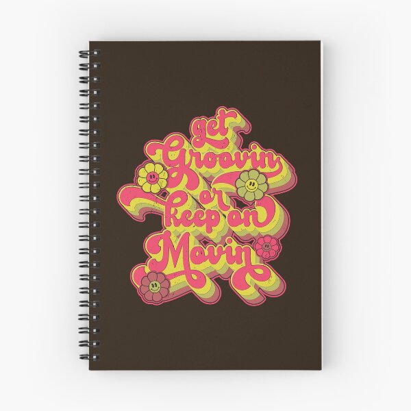 Item preview, Get Groovin' or Keep on Movin' Happy Flowers Retro Style designed and sold by CRHPOD20.
