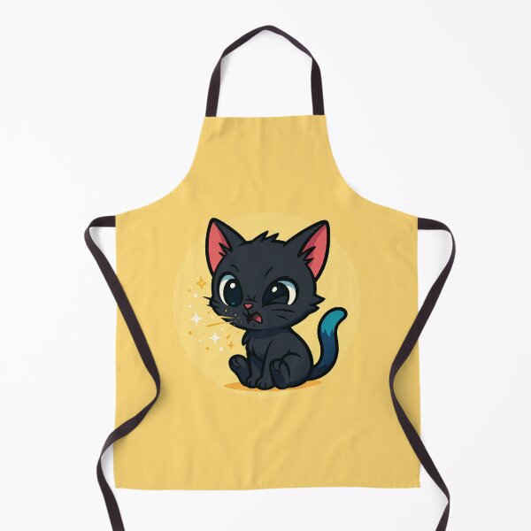 Item preview, Sneezing Black Kitten Sticker designed and sold by Yuliya Brush.
