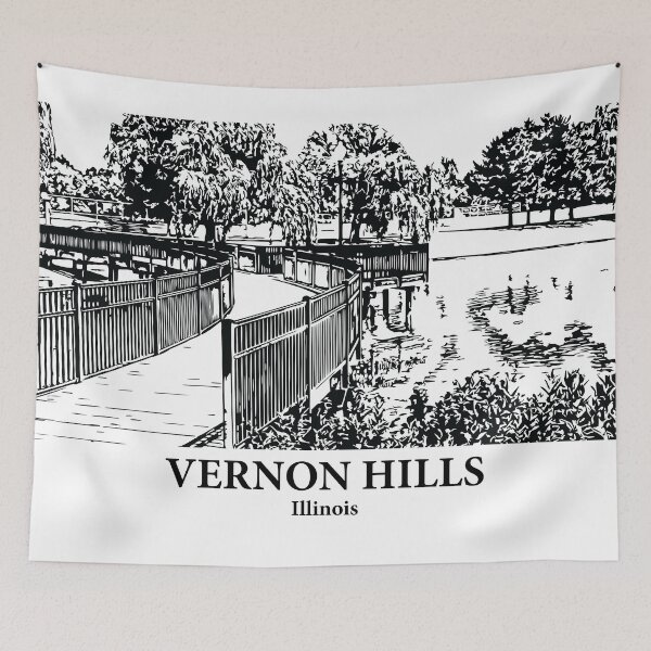 Item preview, Vernon Hills - Illinois designed and sold by Lakeric Cityscapes.