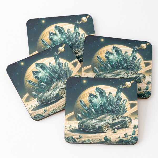 Item preview, Green Car in Space, Ai Generated Art    designed and sold by ACC .