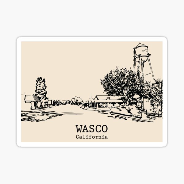 Vista previa del artículo con la obra «Wasco, California», diseñado y vendido por Lakeric.