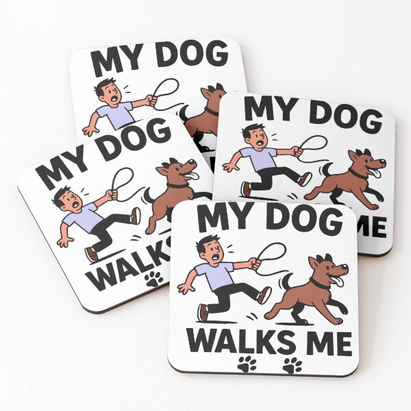 Item preview, My Dog Walks Me designed and sold by Ethiopia Tebeb.