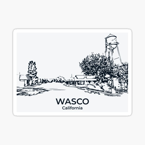 Vista previa del artículo con la obra «Wasco, California», diseñado y vendido por Lakeric.