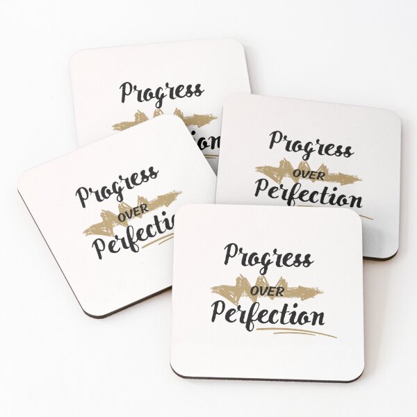 Item preview, Progress Over Perfection – Straight Path Strikethrough Design designed and sold by beeprintbychloe.