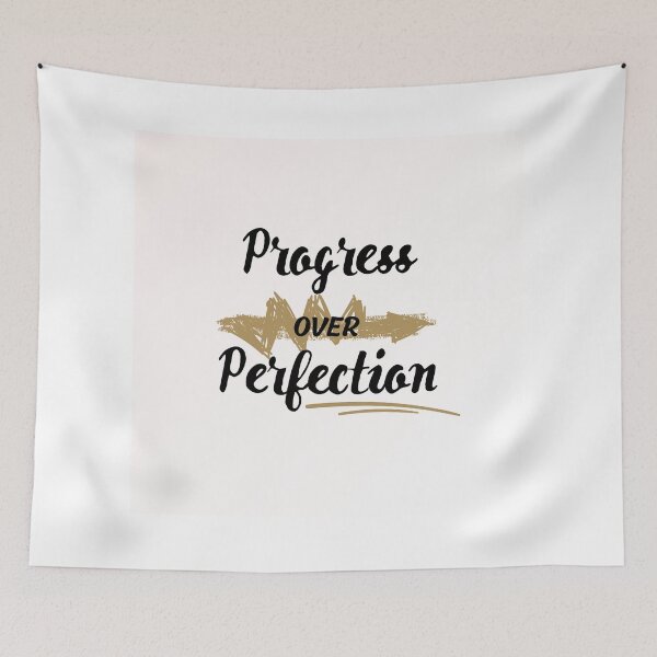 Item preview, Progress Over Perfection – Straight Path Strikethrough Design designed and sold by beeprintbychloe.