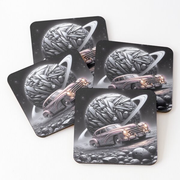 Item preview, Pink Car in Space, Ai Generated Art    designed and sold by ACC .