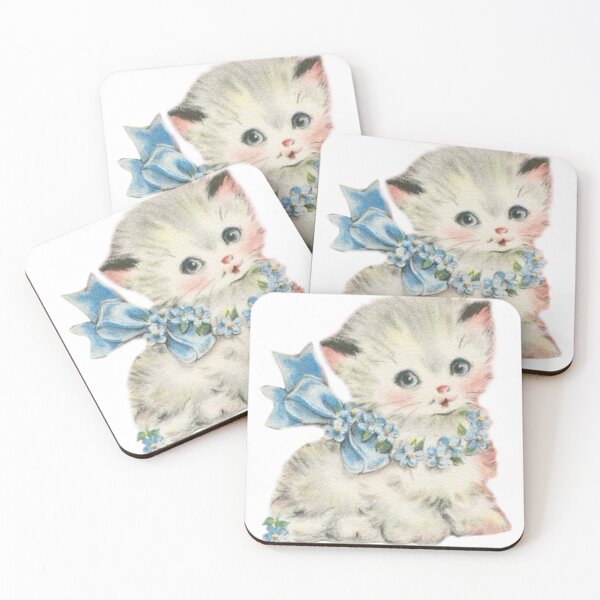 Item preview, Vintage Cat with bow  designed and sold by Pixiedrop.