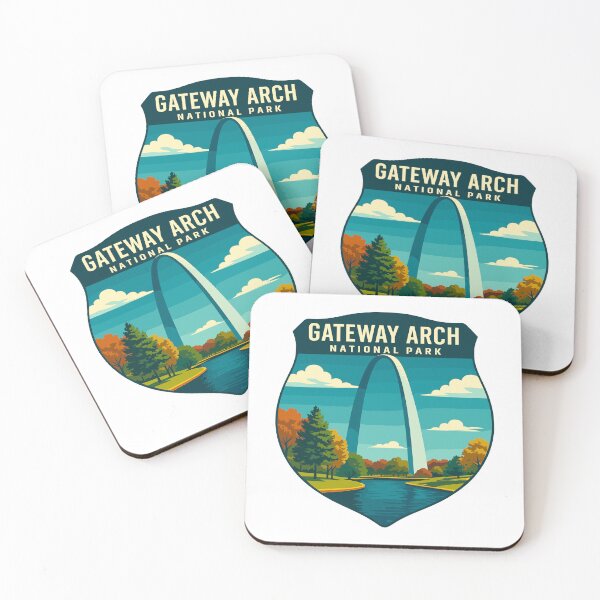 Item preview, Gateway Arch National Park Retro Sticker designed and sold by Ismeal Von.