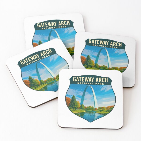 Item preview, Gateway Arch National Park Retro Sticker designed and sold by Ismeal Von.