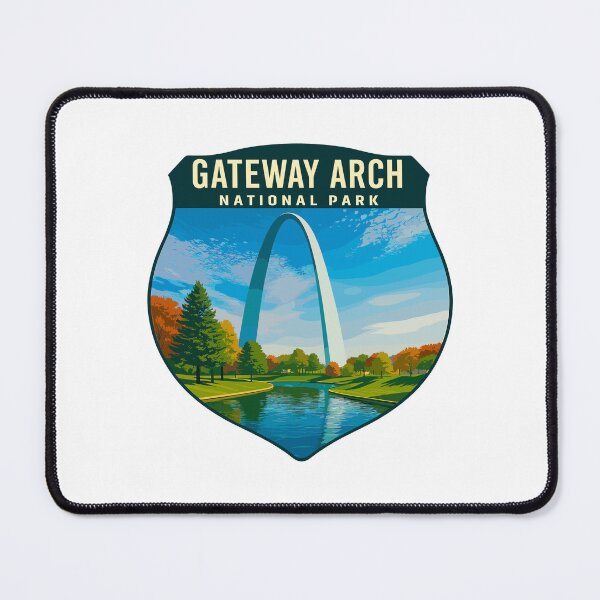 Item preview, Gateway Arch National Park Retro Sticker designed and sold by Ismeal Von.