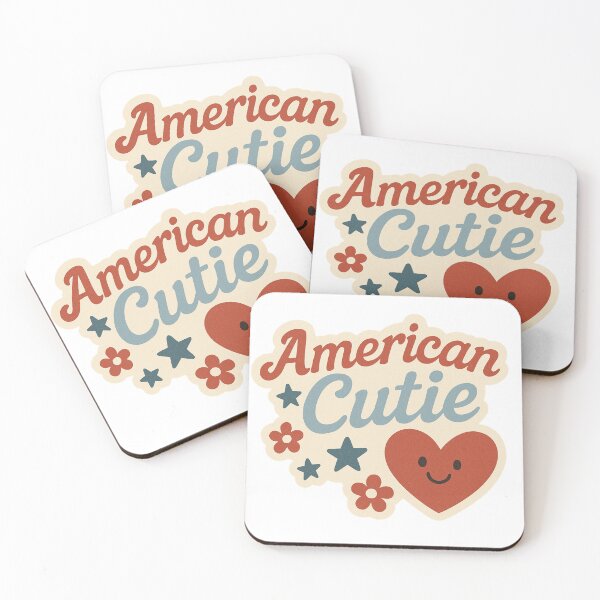 Item preview, American Cutie – Cute Retro Patriotic Sticker designed and sold by giooarts.