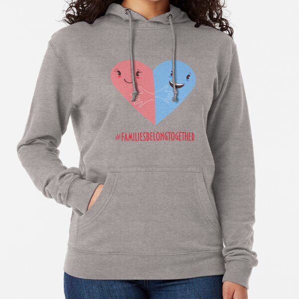 Families belong together. Stop separating families. Lightweight Hoodie