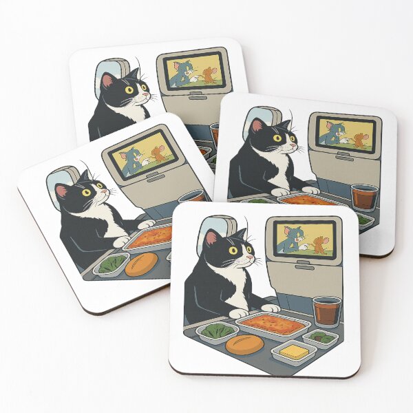 Item preview, In-Flight Cat Chaos: Snack, Screen & Sass designed and sold by POD DYNASTY | Original Print On Demand T-Shirt Graphics.